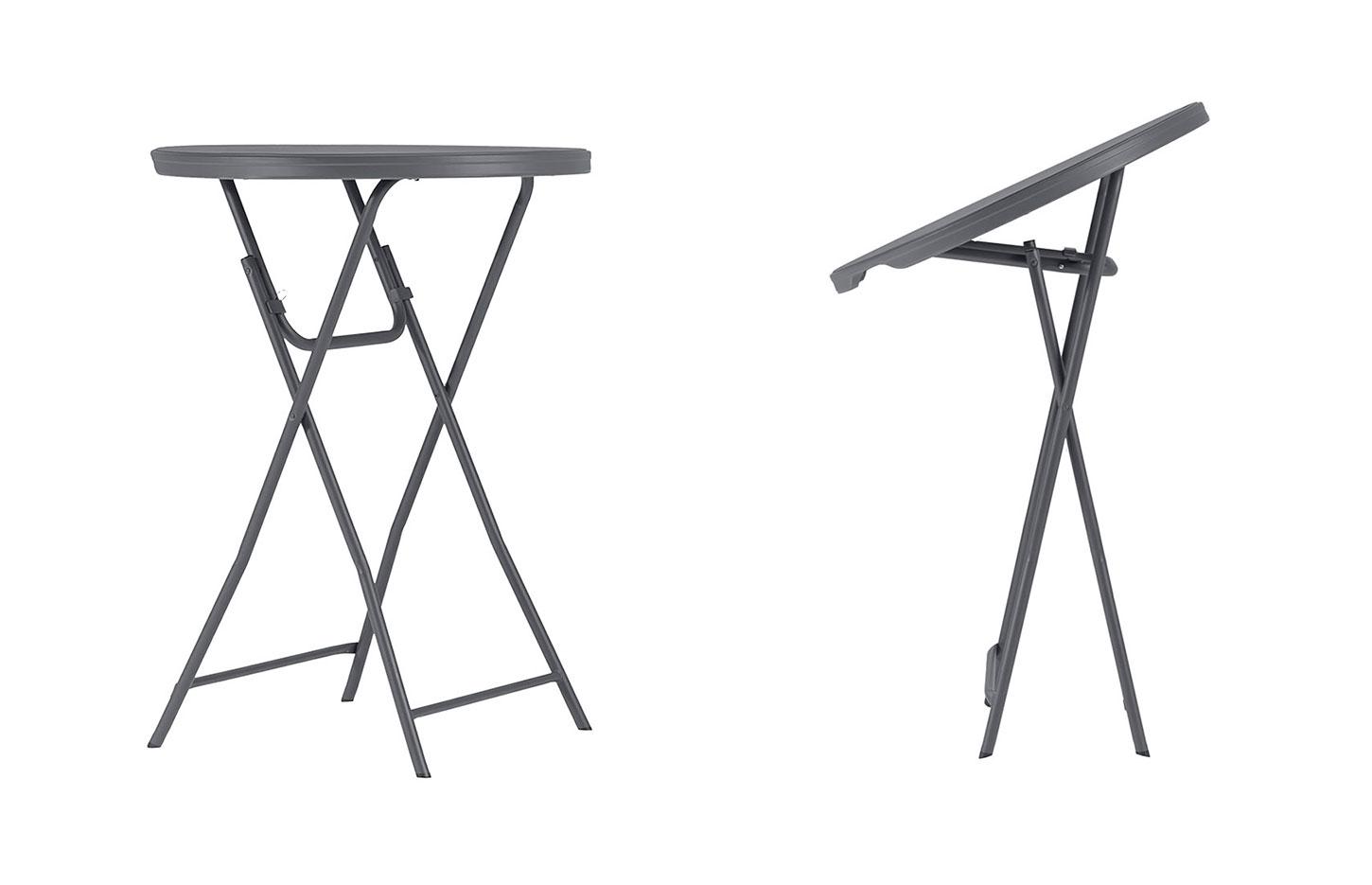 Table pliante  rondes, structure métallique, gamme Plume - France Bureau